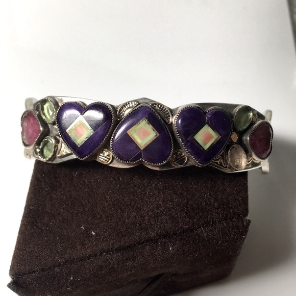 🖤Aldrich Arts 💕Vtg cuff bangle - Picture 2 of 16